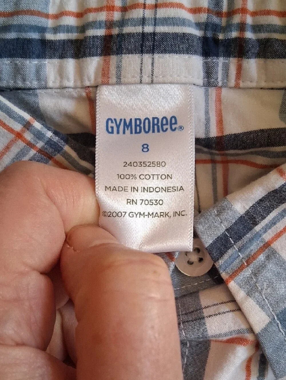 Light Wash Sonoma Jeans and Gymboree Button-Front Plaid Shirt SET